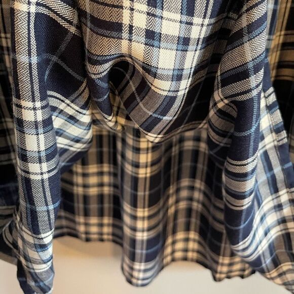 Westport Embroidered Plaid Long Sleeve Dress | SZ M - Picture 6 of 11